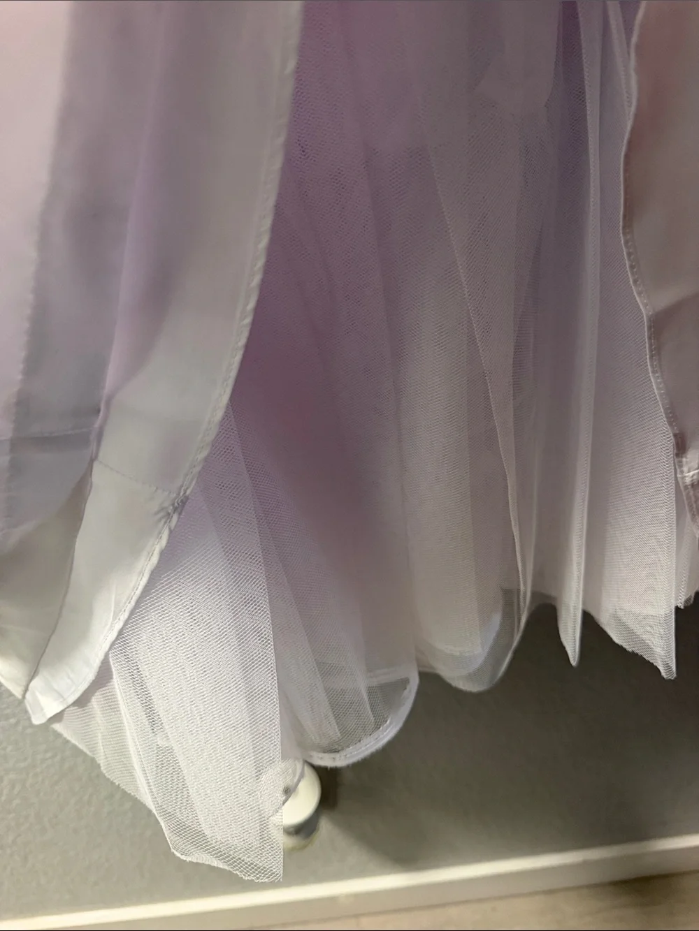 Girls' White Satin Bow-Accent Dress